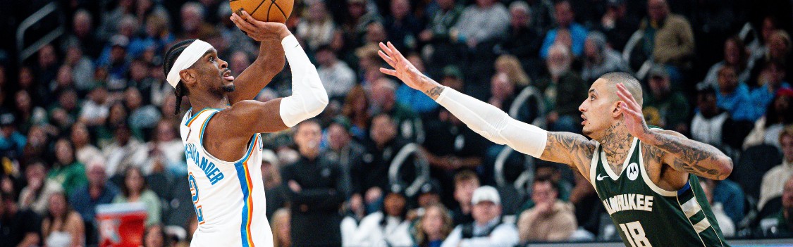 在线体育-亚历山大40分7篮板11助攻雷霆擒雄鹿2连胜，字母哥19分14板7助