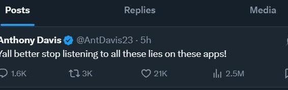 开云体育-浓眉发文驳斥Shams报道：你们最好别听信这些谣言！